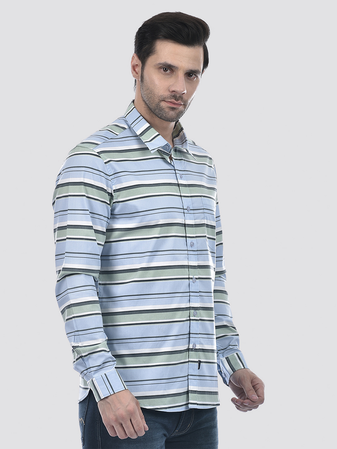Numero Uno Men Striped Multicolor Shirt